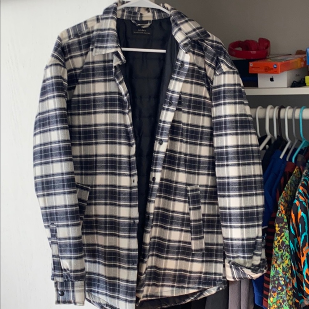 Men’s Zara flannel jacket